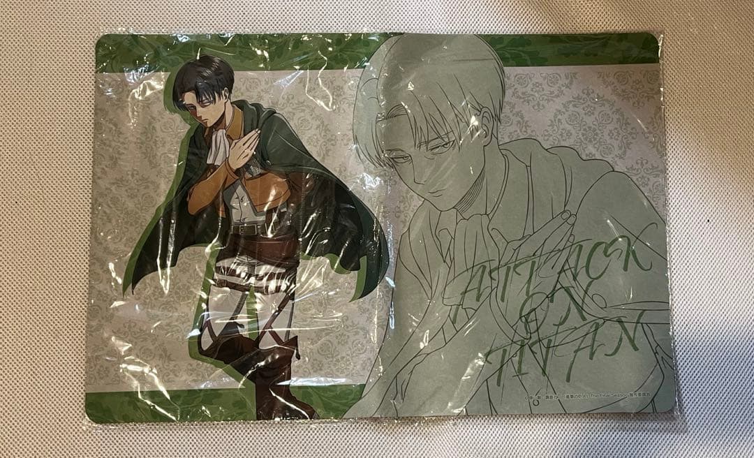 超希少 進撃の巨人 くじメイトvol.3 リヴァイ ビッグラバーマット