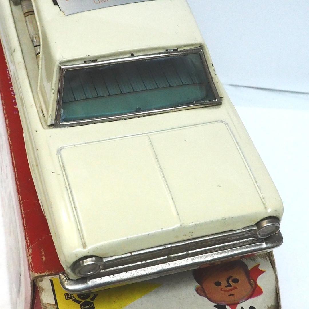 旧バンダイ フォード フェアレーン電動モーターハイウェイ動作不良tinブリキ箱付