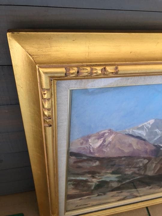 F10 額縁 額 油絵 絵画 ゴールド アンティーク