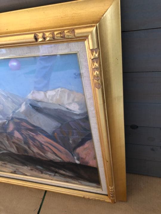 F10 額縁 額 油絵 絵画 ゴールド アンティーク