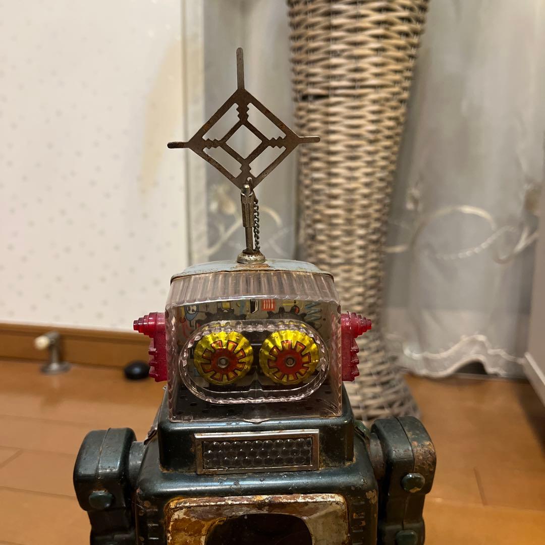 レトロ ロボットおもちゃ アンテナ付き
