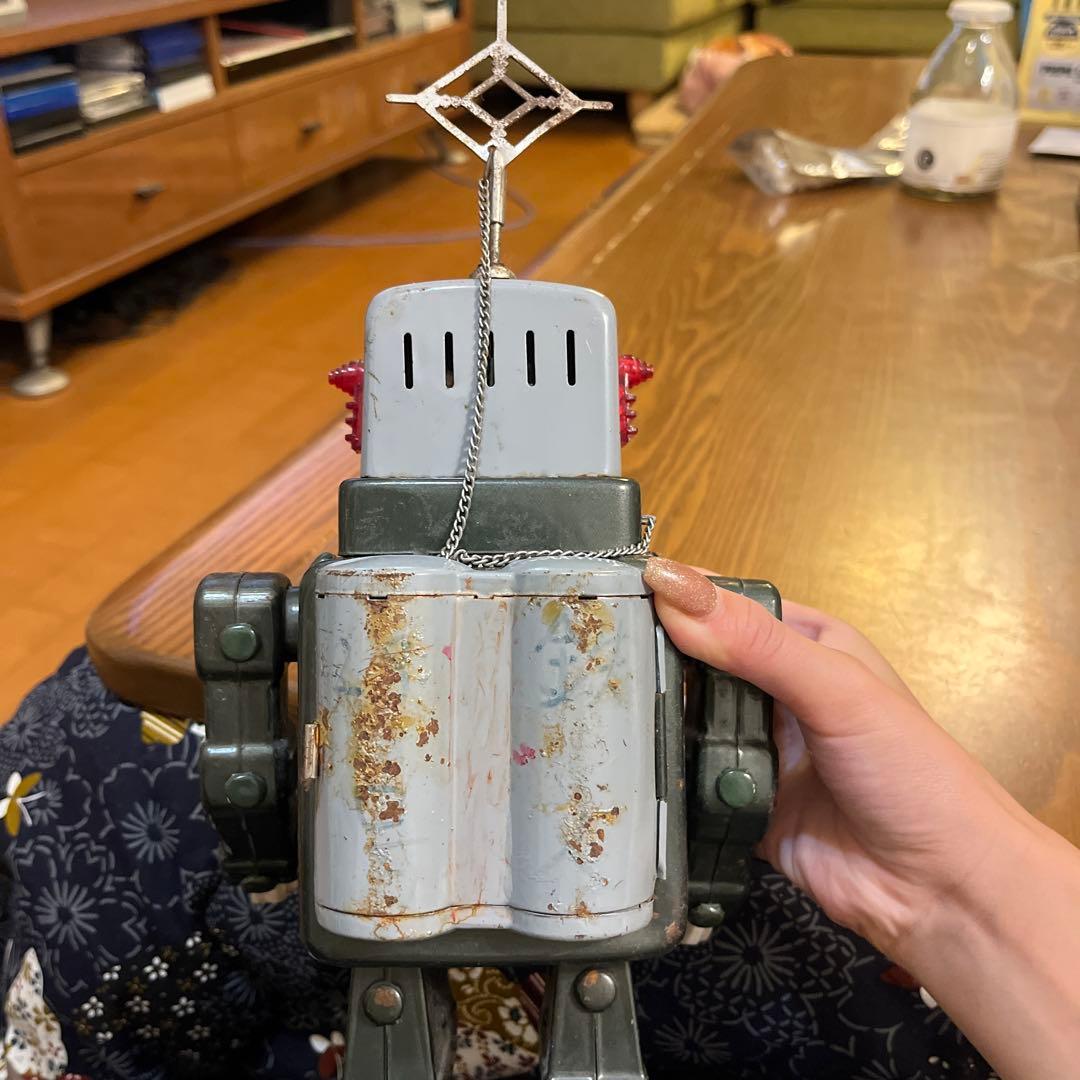 レトロ ロボットおもちゃ アンテナ付き