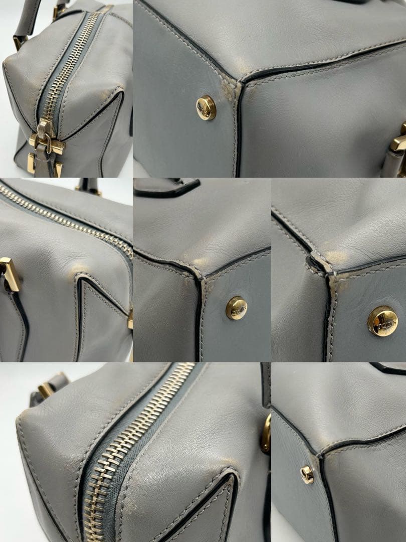 TOD'S　トッズ　ミニショルダーバッグ　2way　レザー　グレー　Dキューブ