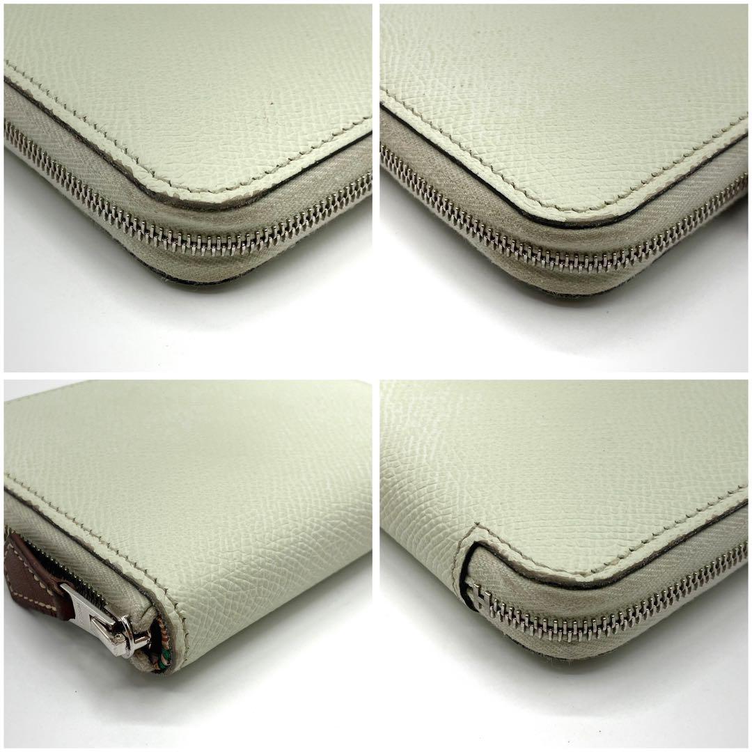 ⭐️良品⭐️ エルメス アザップ シルクイン コンパクト ミント ミニ財布