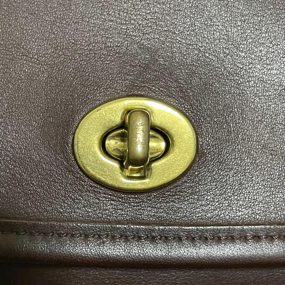 【極美品】 オールドコーチ シティバッグ ショルダー ターンロック チャーム