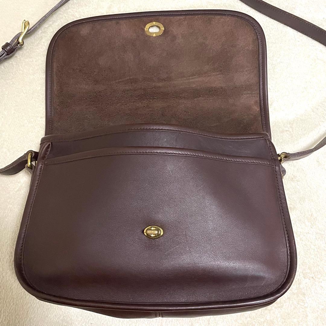 【極美品】 オールドコーチ シティバッグ ショルダー ターンロック チャーム