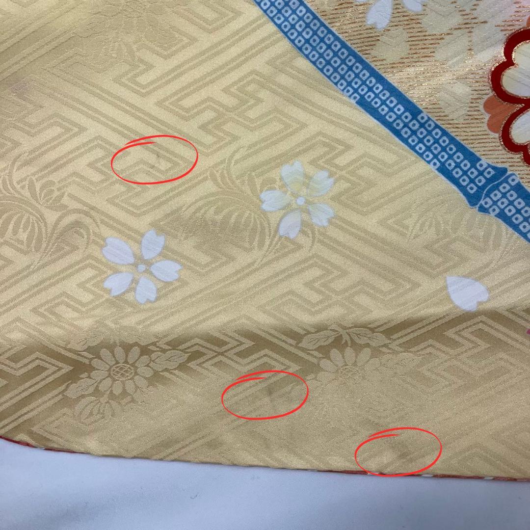 ≪在庫限り≫ 振袖セット 成人式 正絹 古典柄 ピンク 黄 S*164 ●