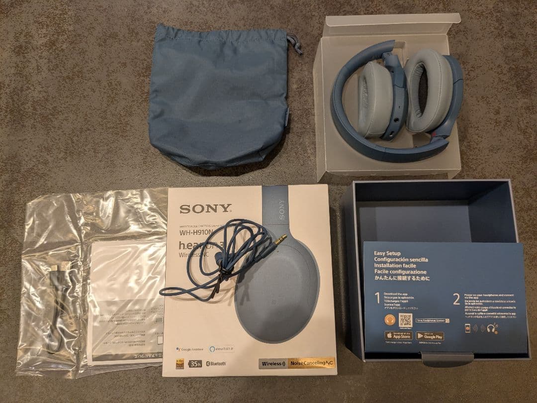 SONY WH-H910N NCノイズキャンセリング ワイヤレス ブルー