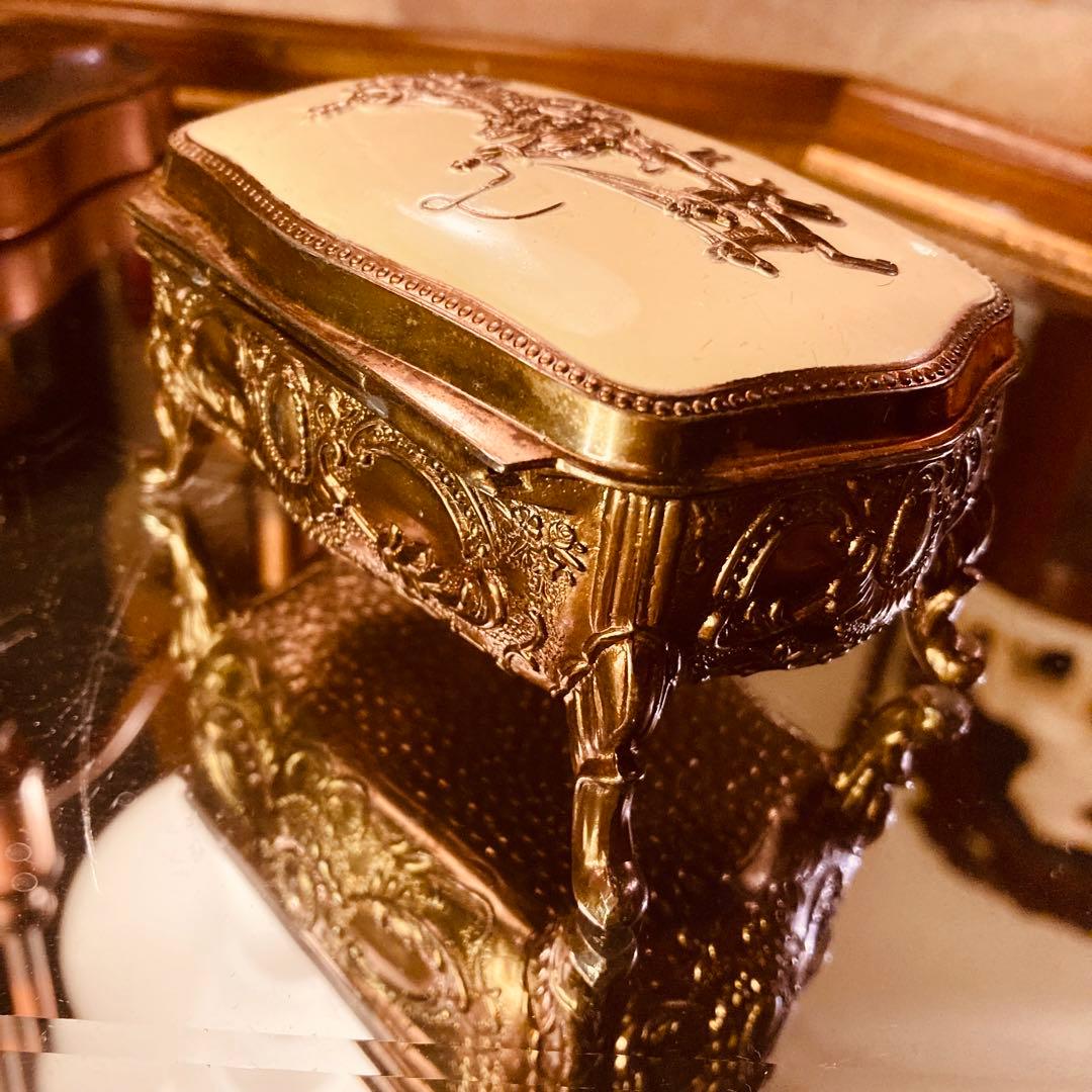 湯布院アンティーク ヨーロピアン ジュエリーケース アクセサリー 小物入れ