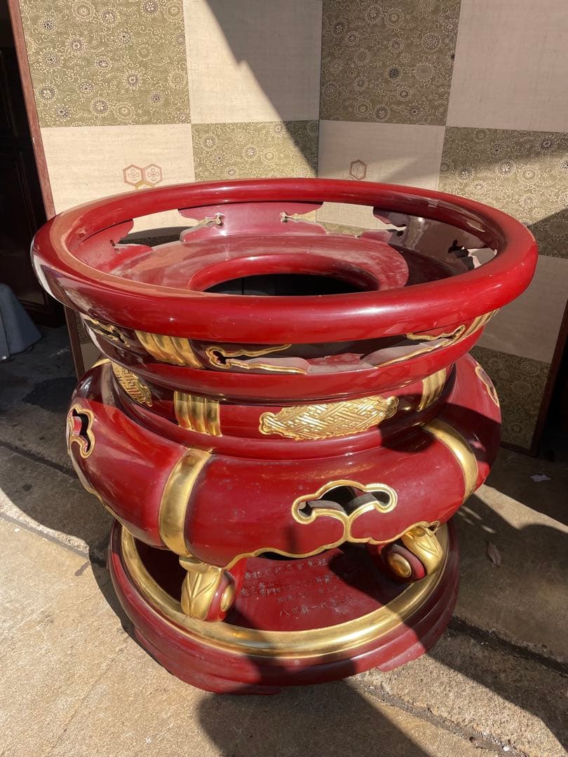 大型希少　太光寺　りん台　高さ69cm 金箔 大型寺院 伝統仏具 径75cm