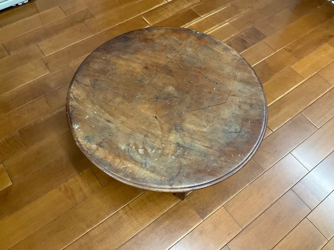 昭和25年レトロ　無垢材　ちゃぶ台