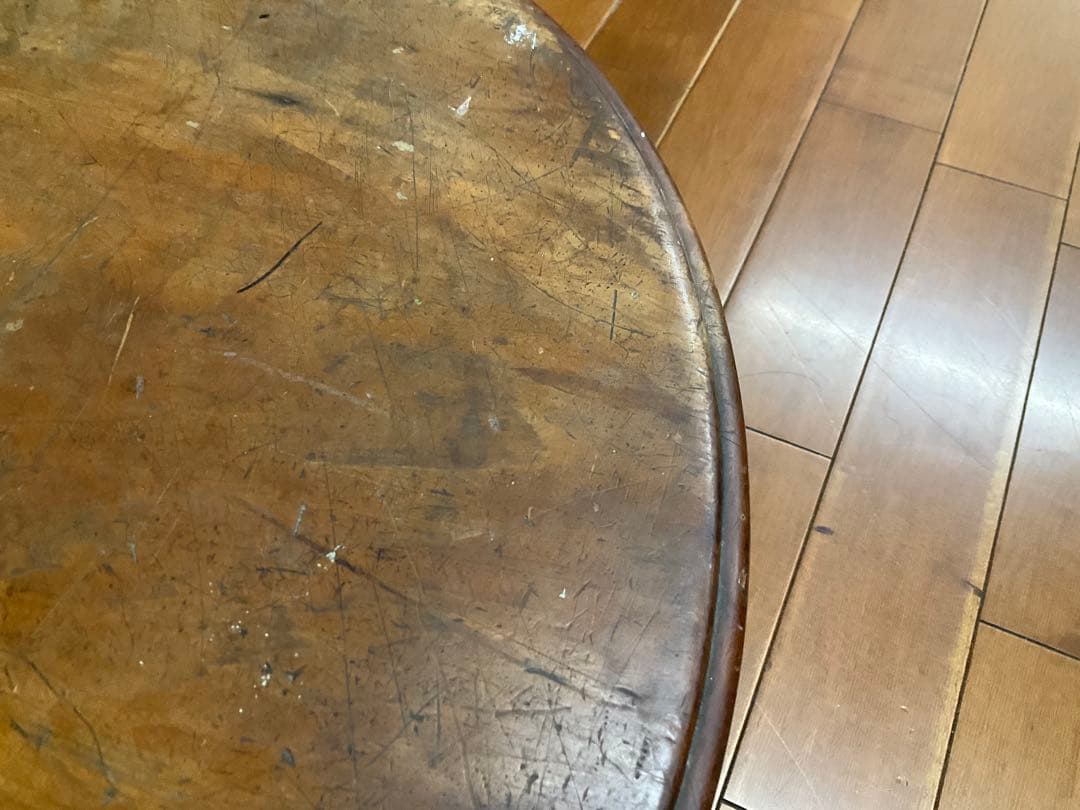 昭和25年レトロ　無垢材　ちゃぶ台