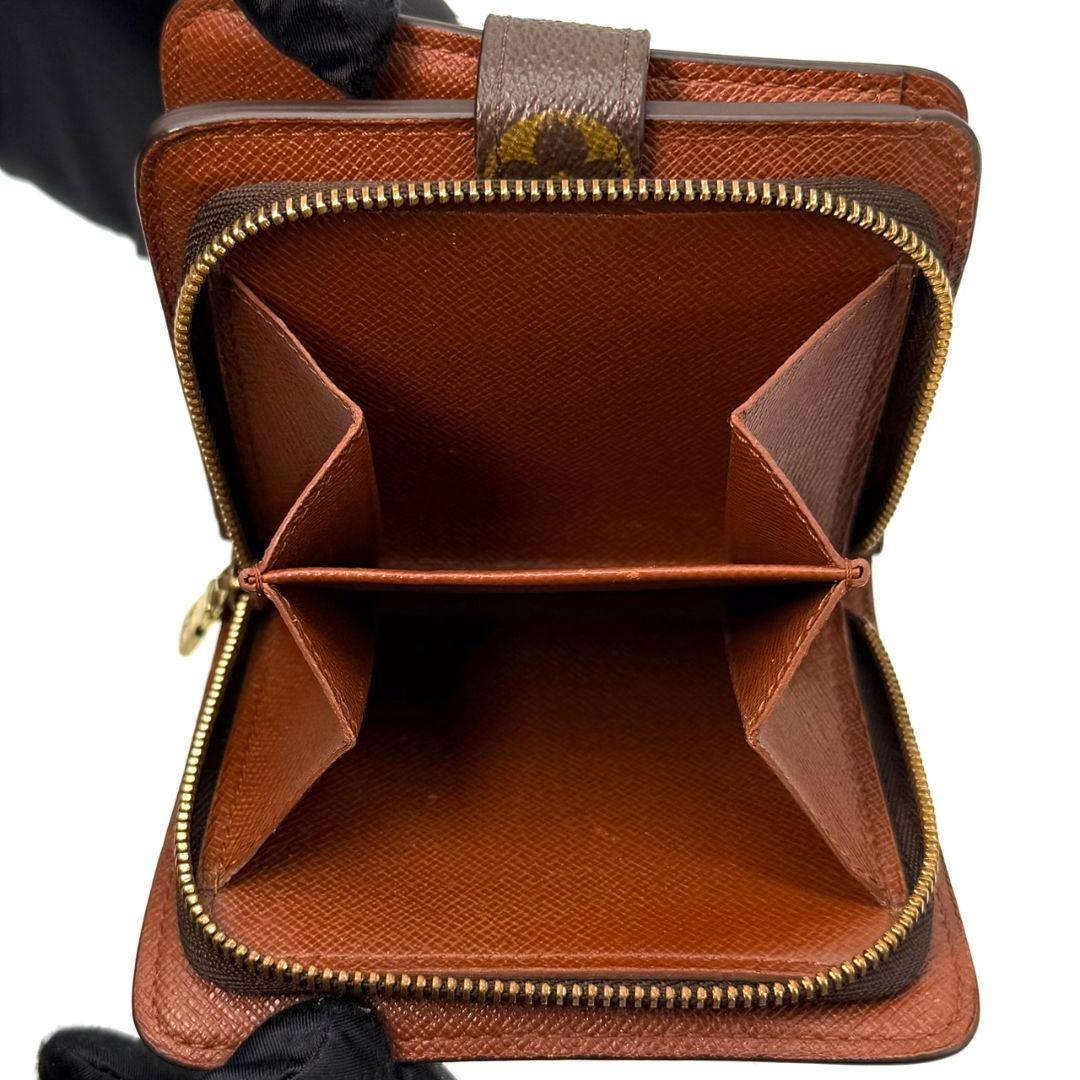 ルイヴィトン モノグラム コンパクトジップ 財布 二つ折り ラウンドファスナー