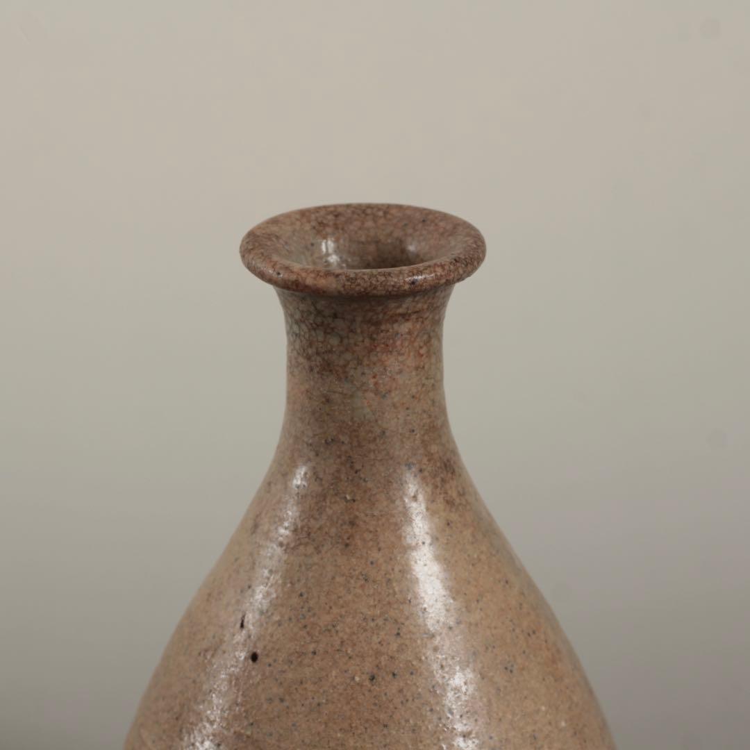 李朝 無地刷毛目 井戸手 徳利 酒器 古美術 古道具 アンティーク 朝鮮美術