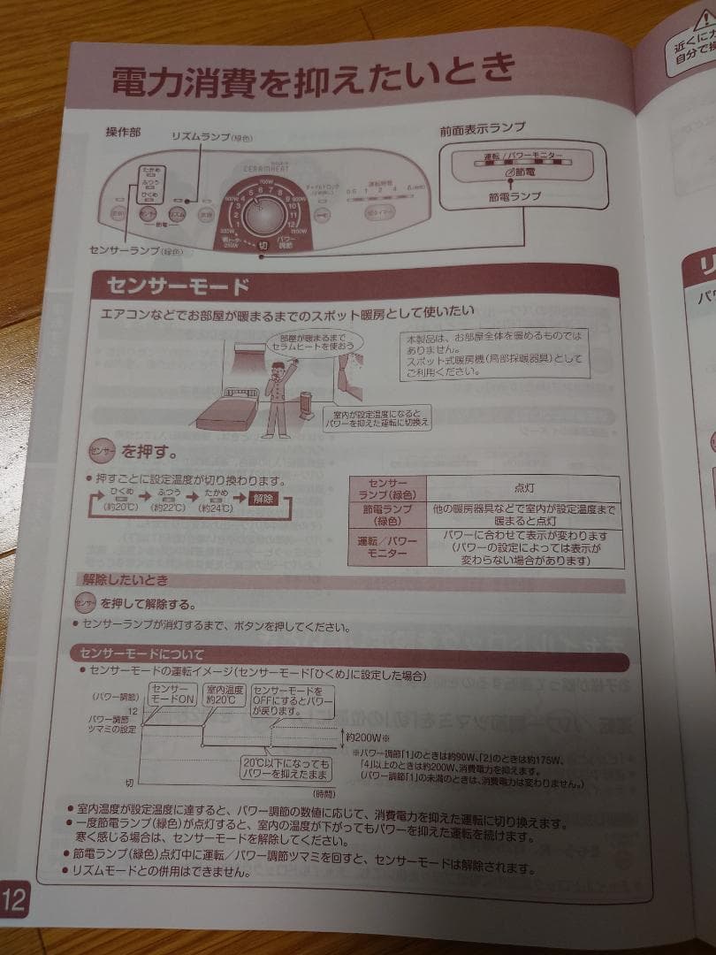 中古品・DAIKIN遠赤外線・暖房器 セラムヒ－トERFT11USE5