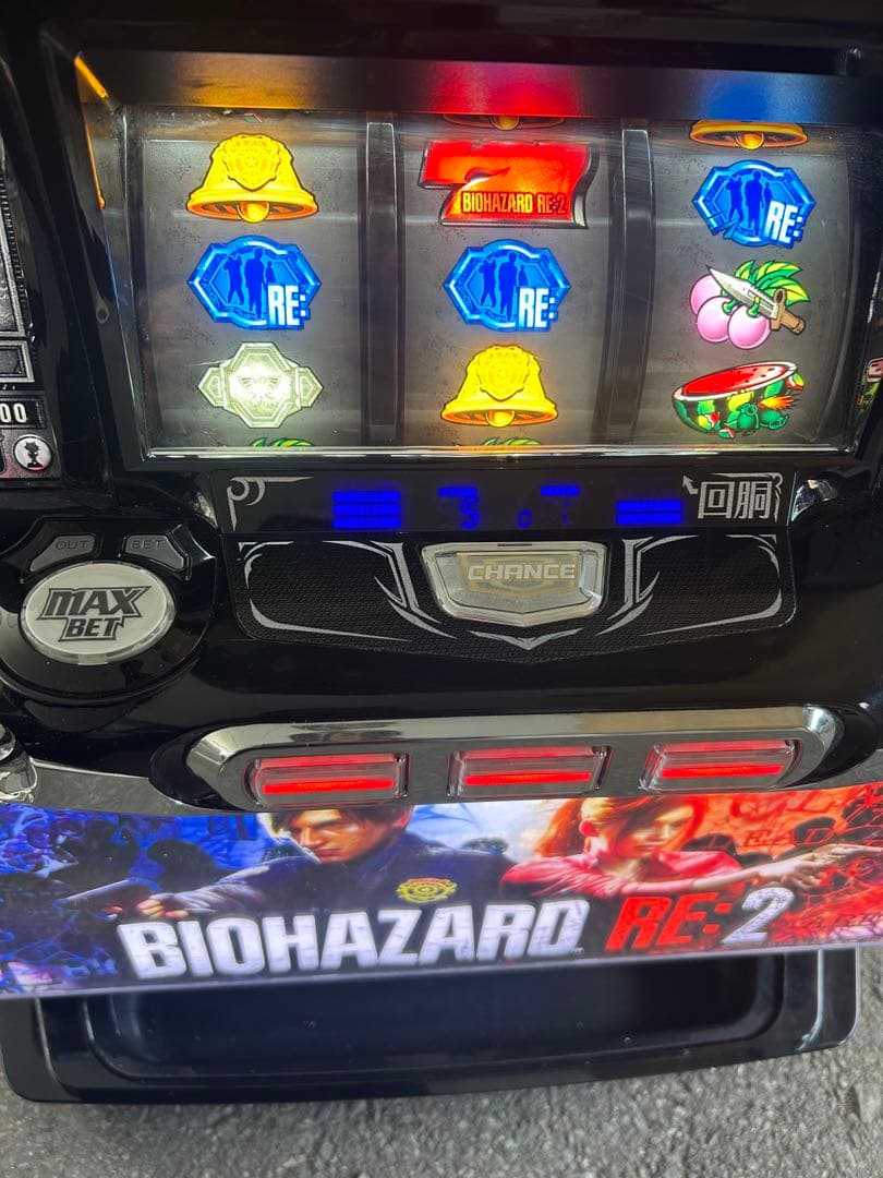 パチスロ　実機　SバイオハザードRE:2 家庭用改造済み　送料込み　バイオRE2