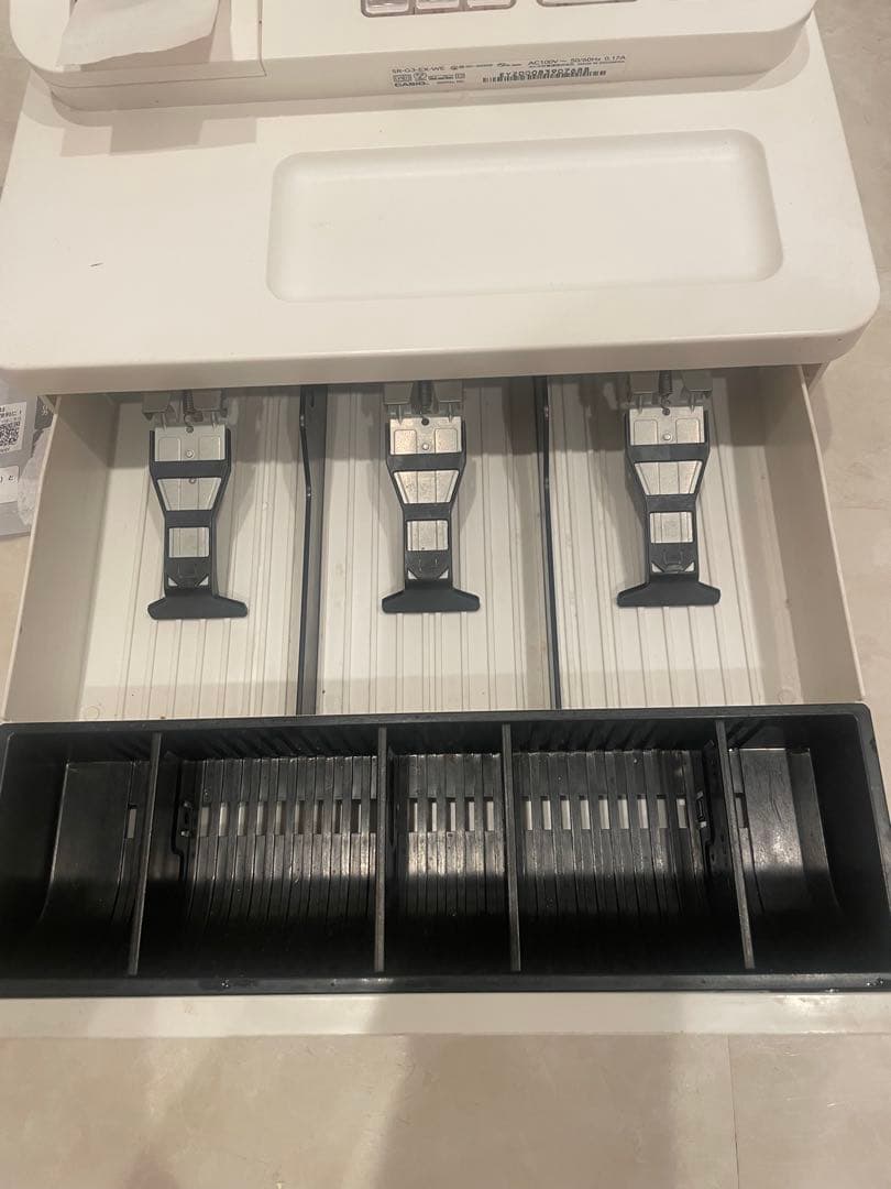 美品 CASIO レジスター SR-G3-EX-WE ホワイト