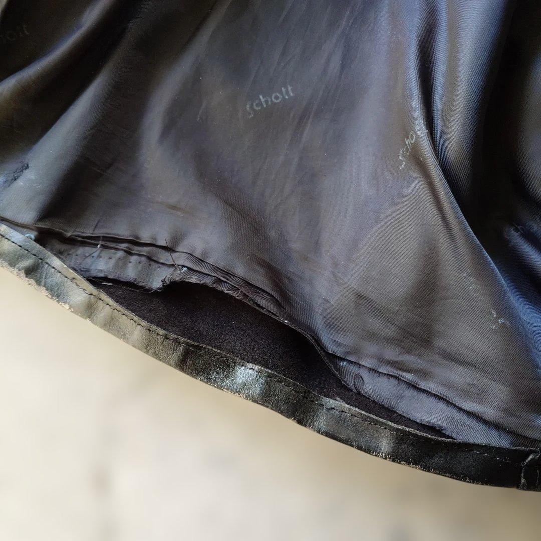 schott 641 ショットシングルライダースレザー アメリカ製 40