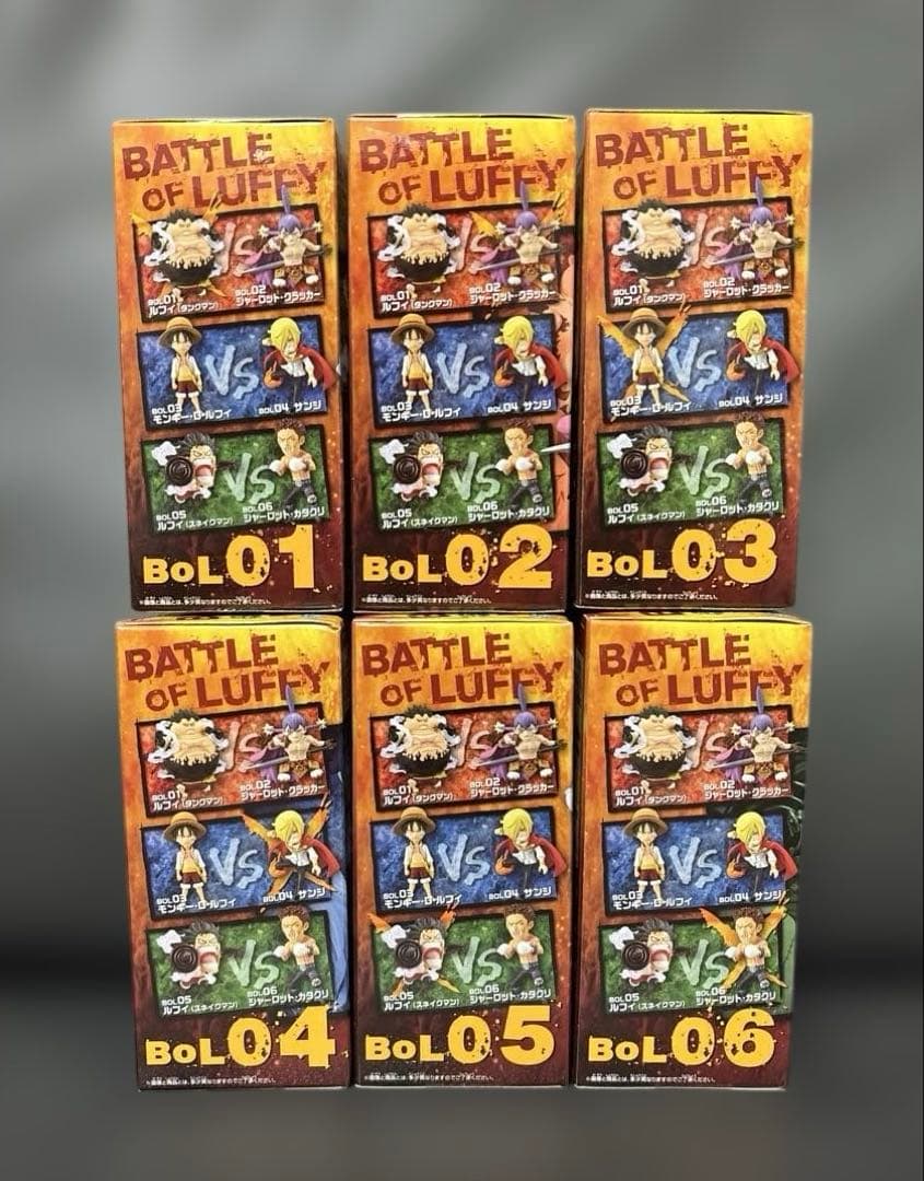 ワンピース　フィギュア　ワーコレ　バトルオブルフィホールケーキアイランド　全6種