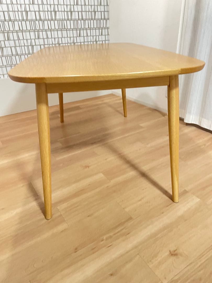 廃盤　無印良品　オーク材テーブル　150㌢　丸脚