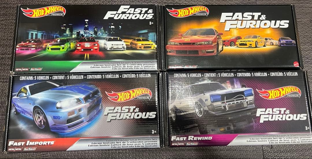 ミニカー Hotwheels FAST&FURIOUS BOX SET