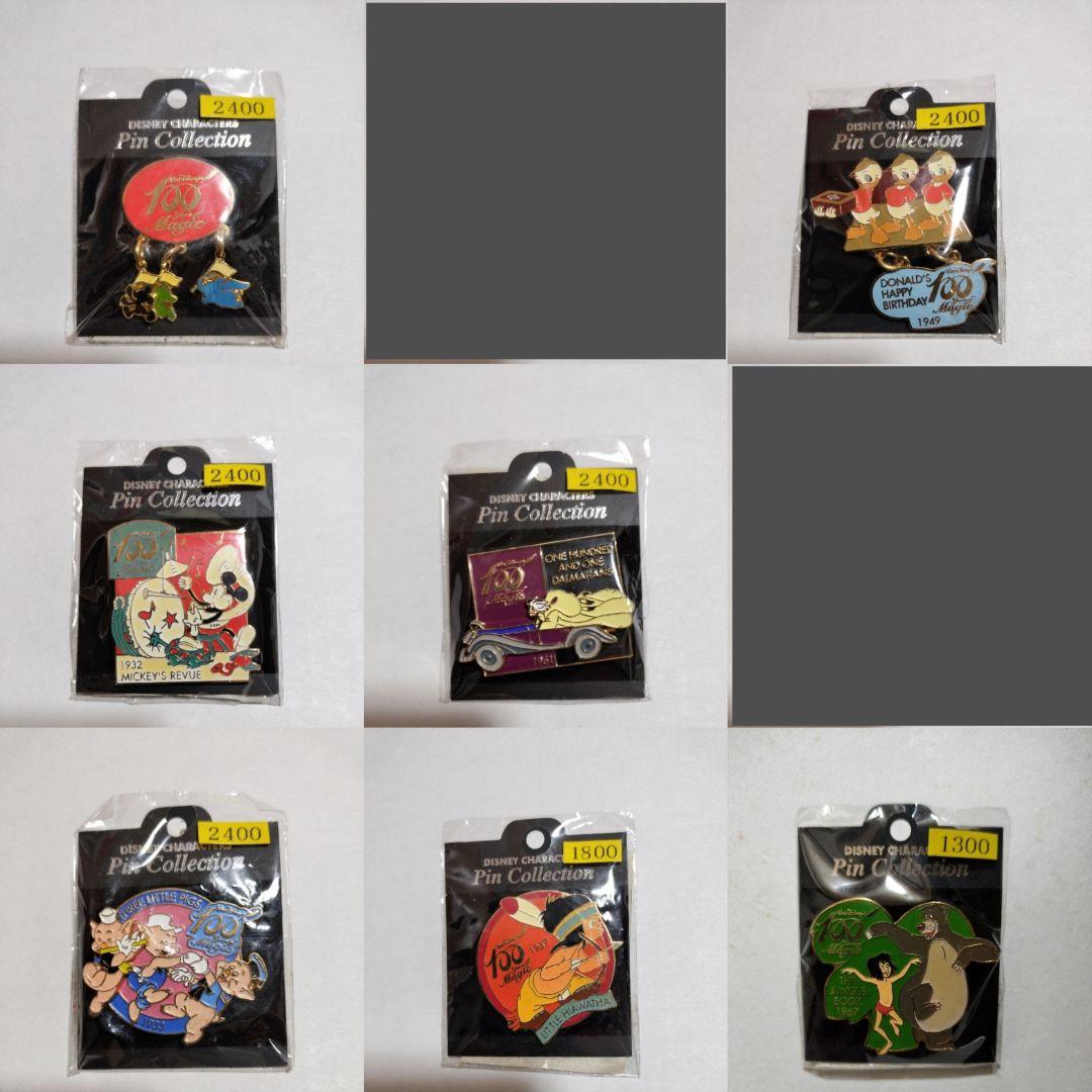 ディズニー　ピンバッジ　100周年　ウォルト