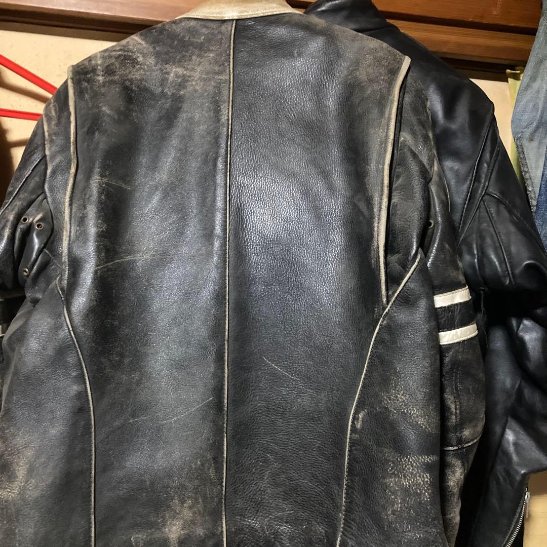 Vanson レザーライダースジャケット42
