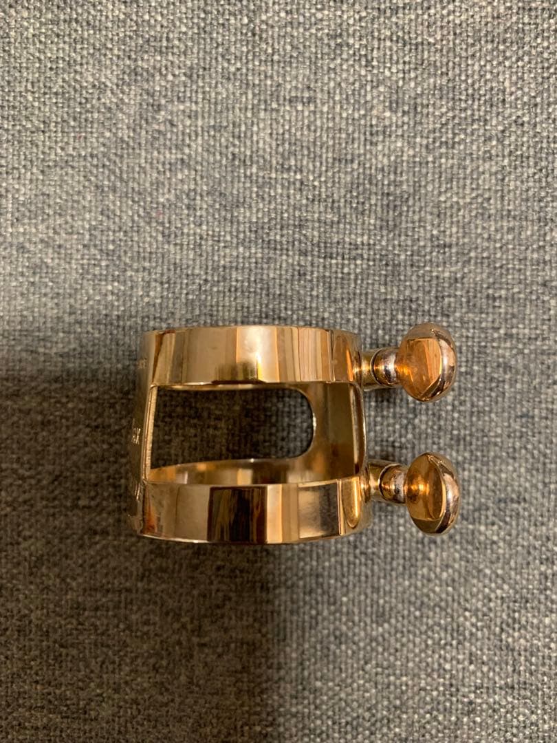 【美品】テナーサックスリガチャー（ダニエルボナード）逆締ピンクゴールドM0064