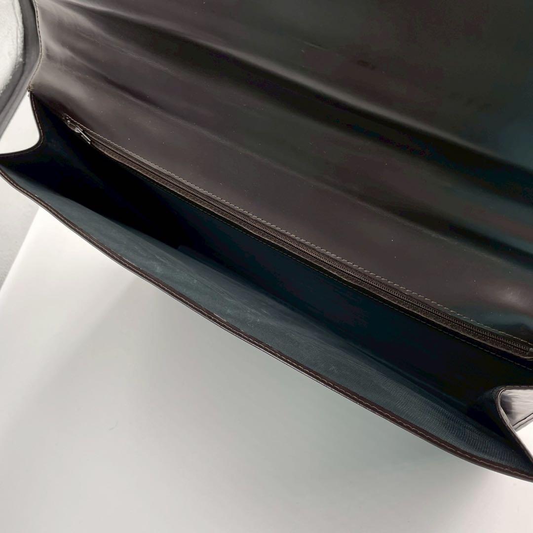 良品　ボス　ビジネスバッグ　レザー　鍵金具　通勤　保存袋付　ブラック