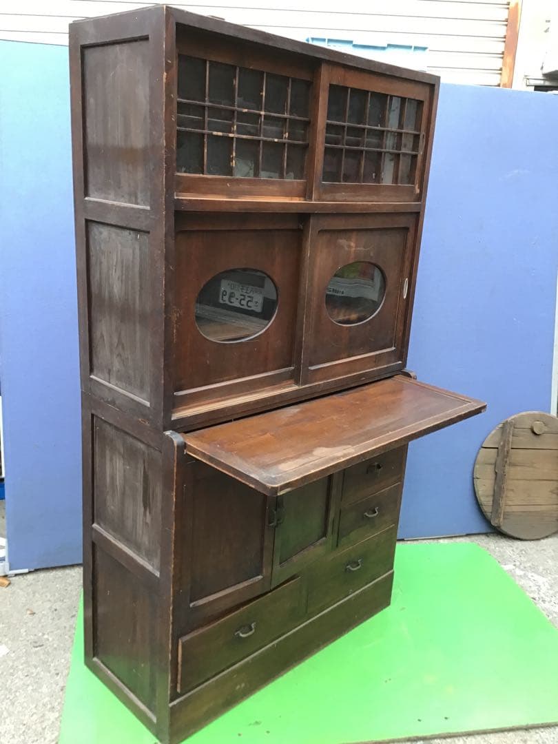 ⚠️注意⚠️直接引取限定　昭和レトロ　木製食器棚