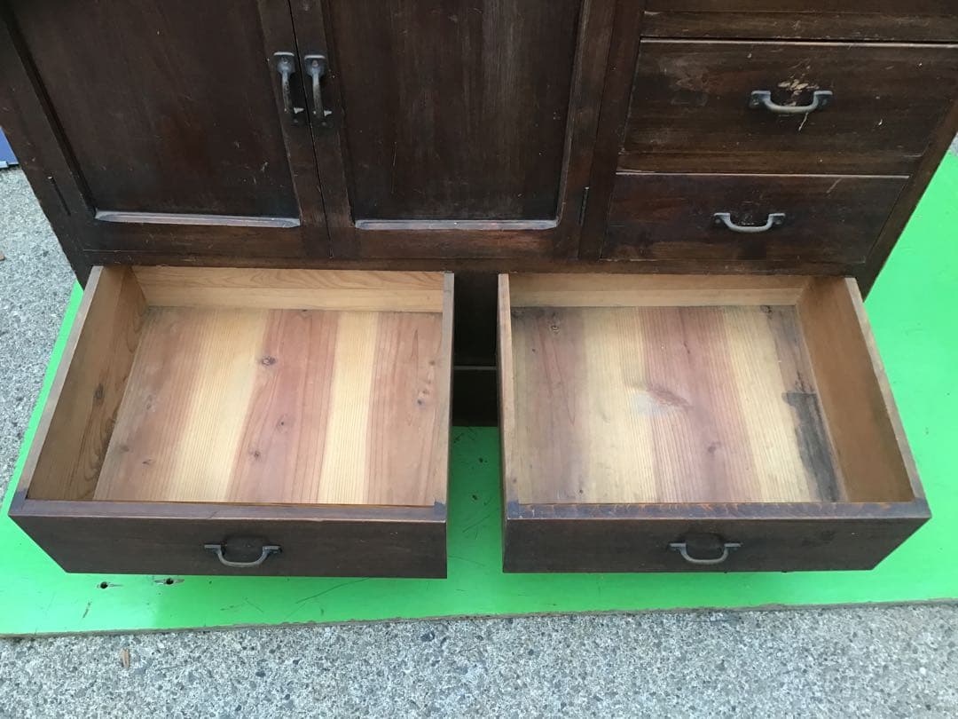 ⚠️注意⚠️直接引取限定　昭和レトロ　木製食器棚