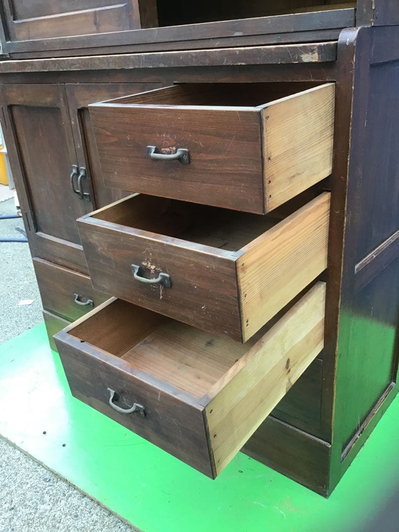 ⚠️注意⚠️直接引取限定　昭和レトロ　木製食器棚