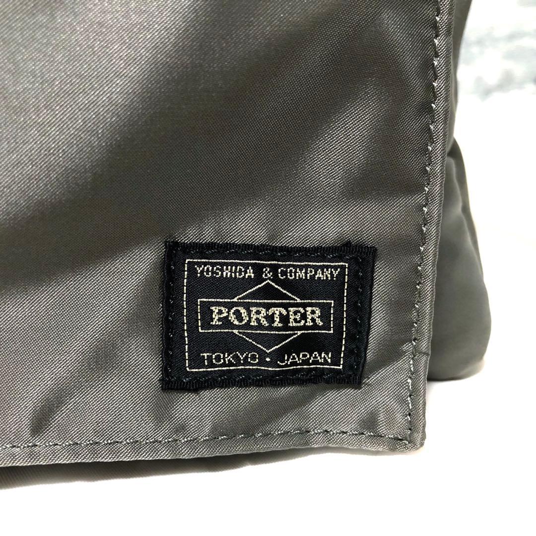 新型✨超美品 ポーター タンカー ボストンバッグ グレー 大容量 2way