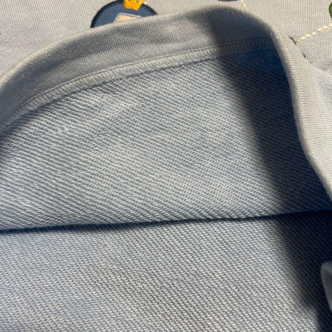 新品未使用familiarファミリア★車のワッペン刺繍の可愛いトレーナー★80