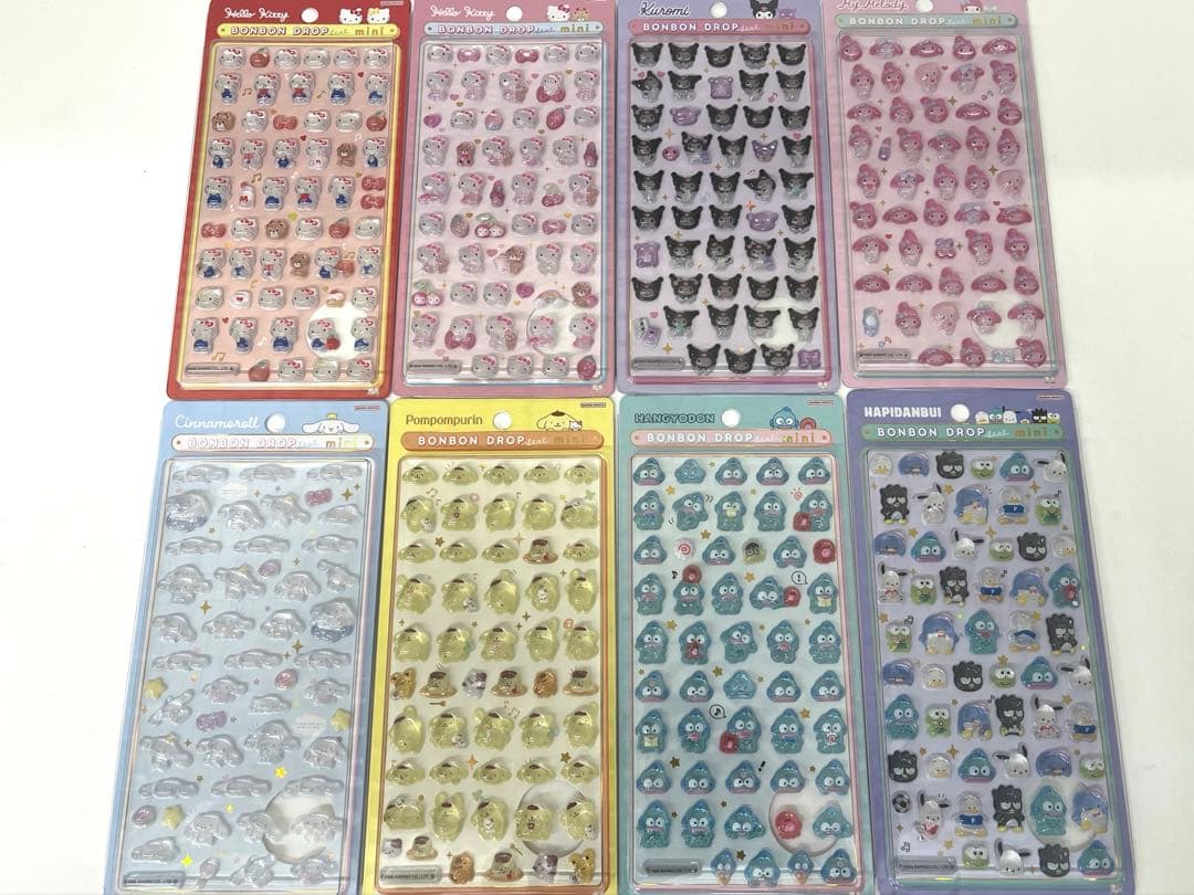【正規品】サンリオ　ボンボンドロップシールミニ　8種セット