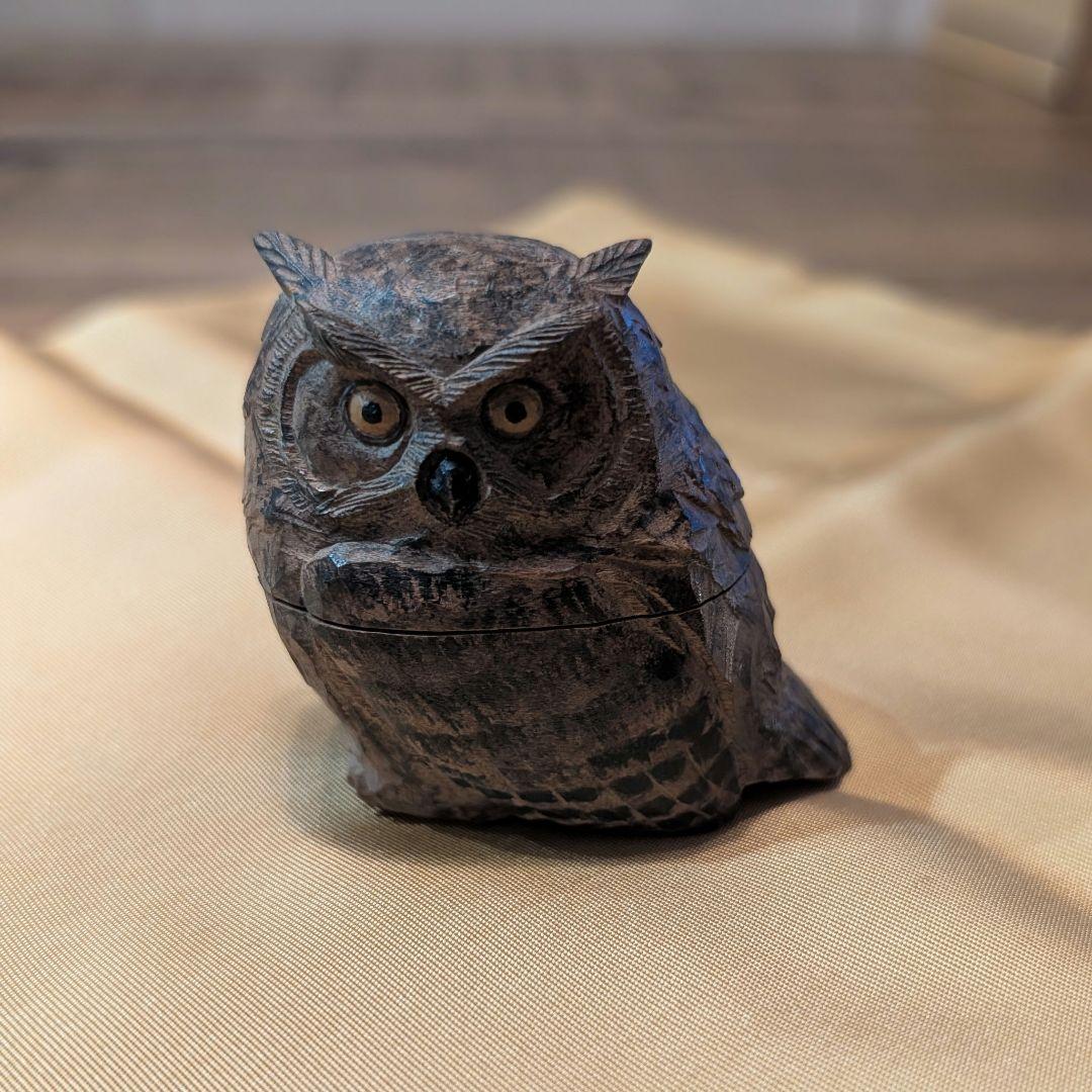 松田政斗 ふくろう 但馬木彫