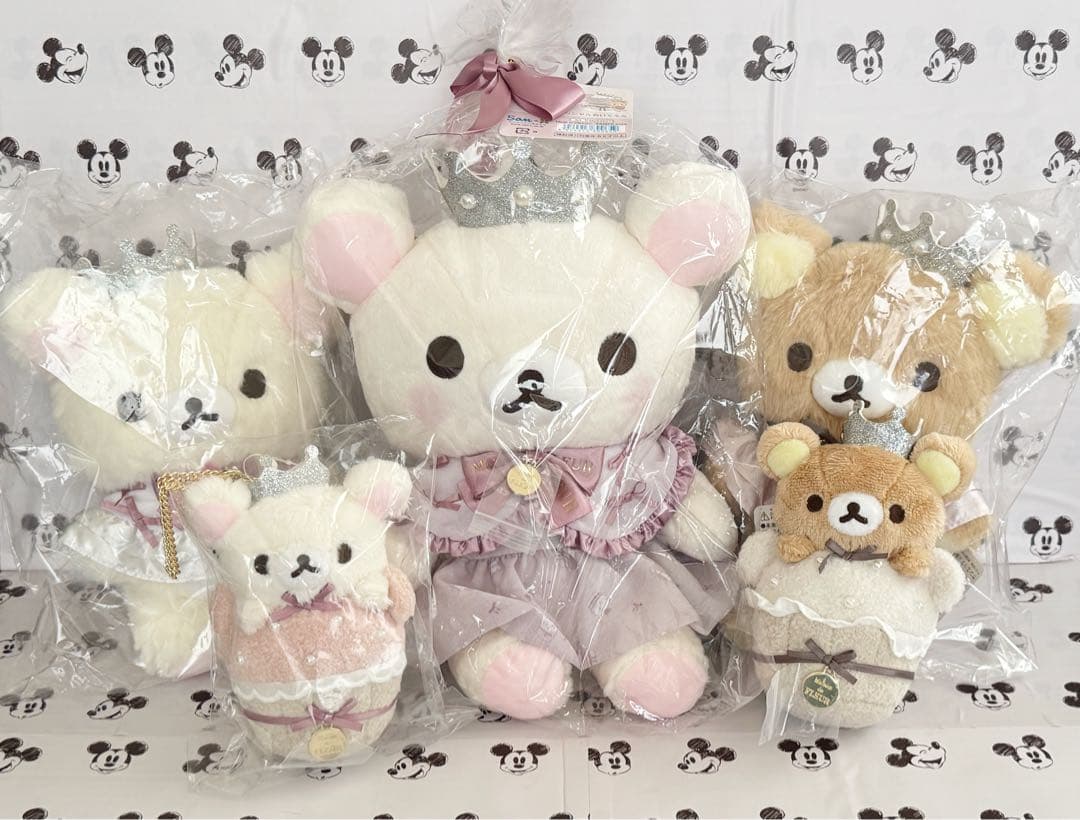 Maison de FLEUR　リラックマ　マスコット　 ぬいぐるみ　5点セット