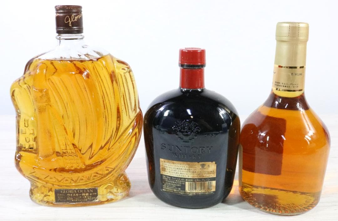 〇国産ウィスキー 3本セット マイルドニッカ グロリアオーシャン サントリー