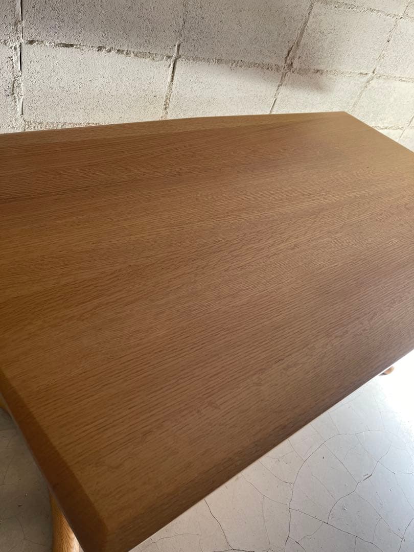 筑波産商　ボーゲン　ダイニングテーブル　オーク無垢材　¥99,800