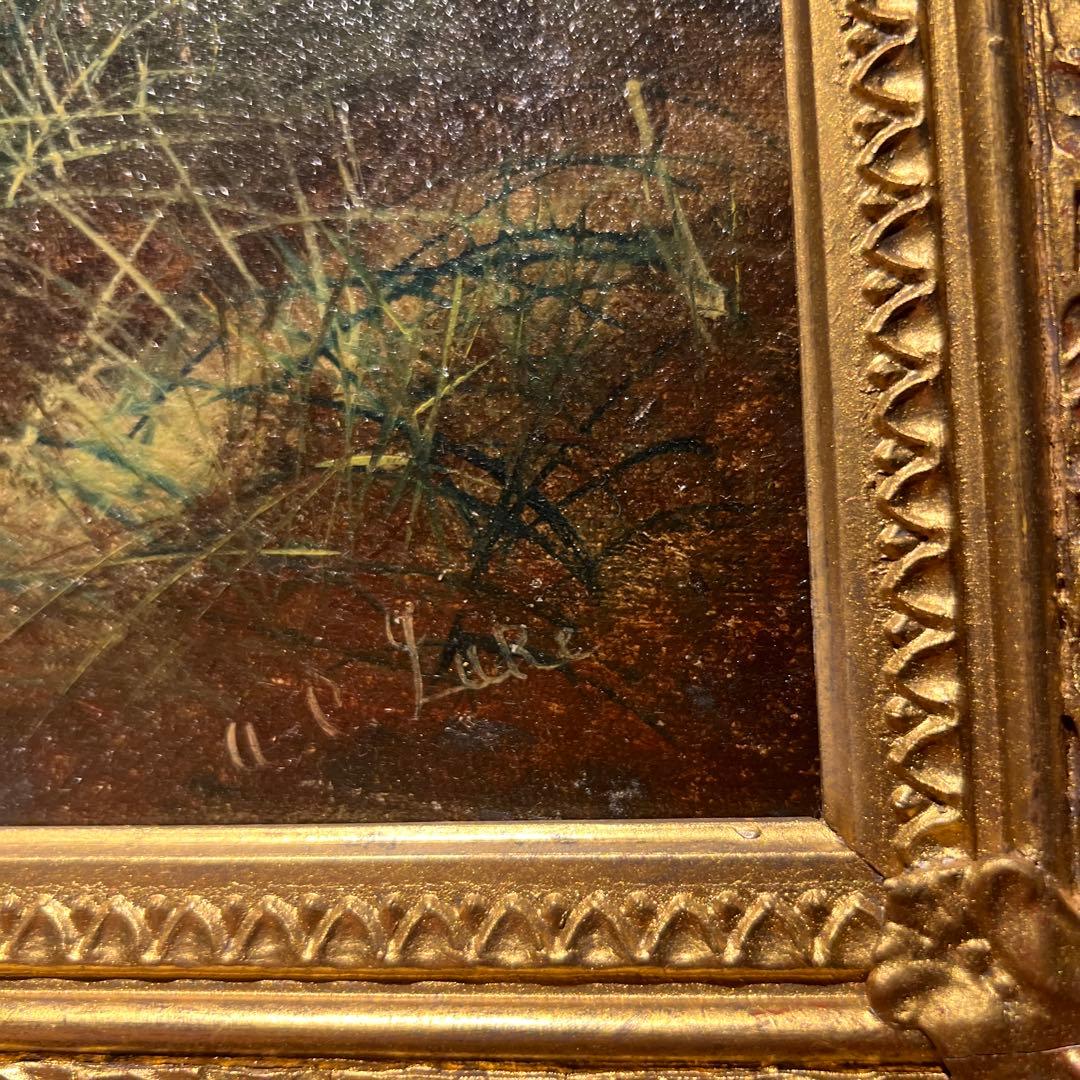 他の方発送×リアリズム　写実絵画　antique サインあり