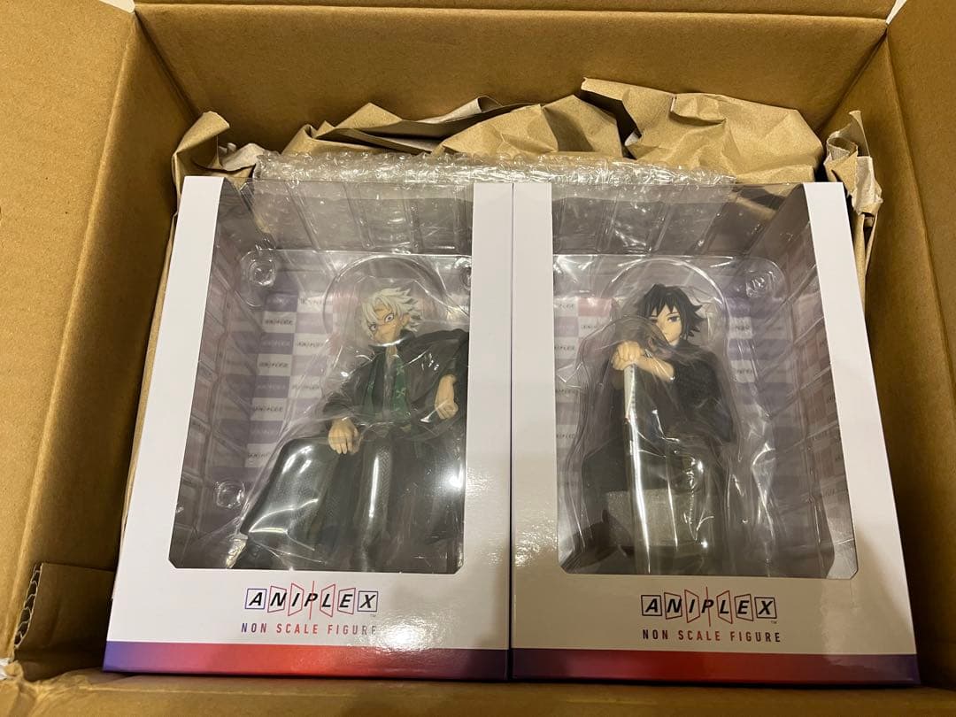 ち*読様 鬼滅の刃 不死川実弥 冨岡義勇 ノンスケールフィギュア　アクリルキーホ