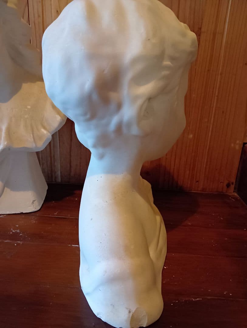 デッサン用　石膏像、スズランの少女と子供の2体セット　送料無料