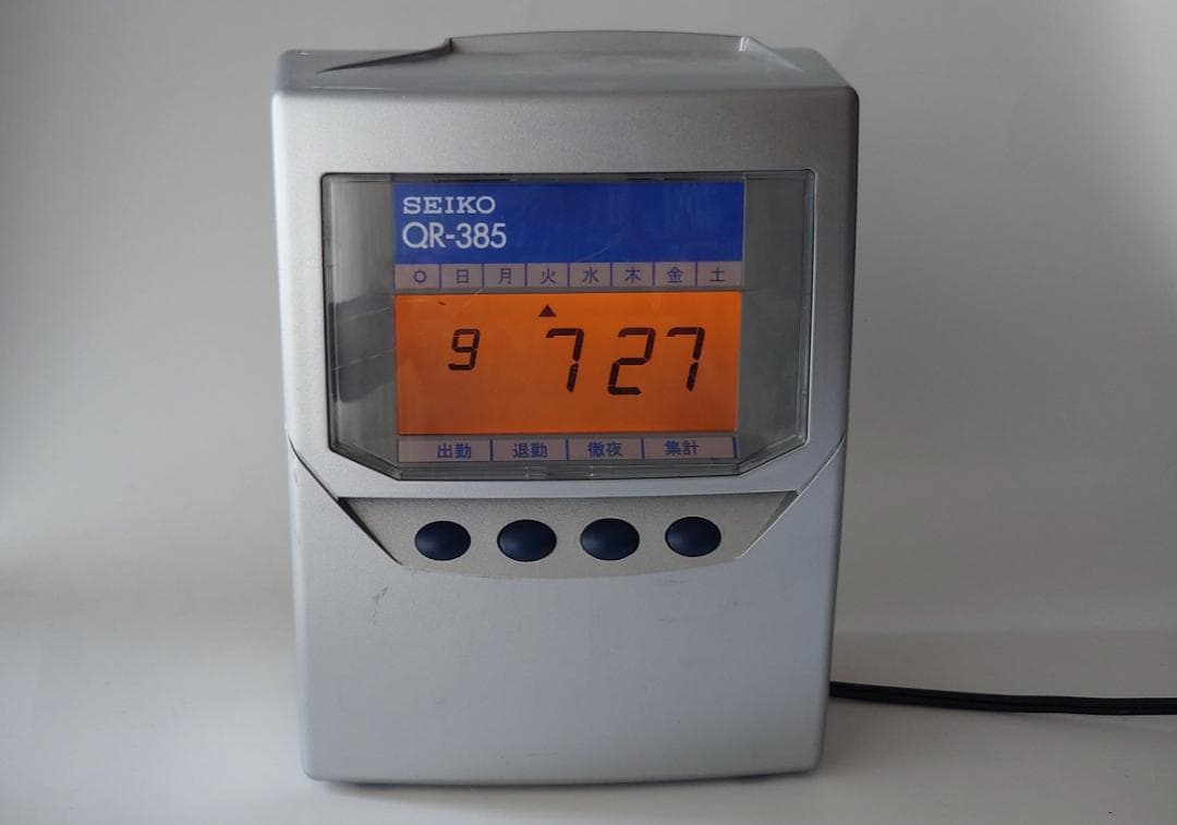 ★清掃済 美品 SEIKO タイムレコーダー QR-385 + 新品カード20枚