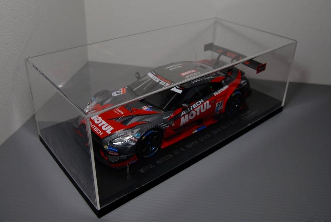 エブロ スーパーGT モチュール オーテック GTR 1/18 ミニカー 赤