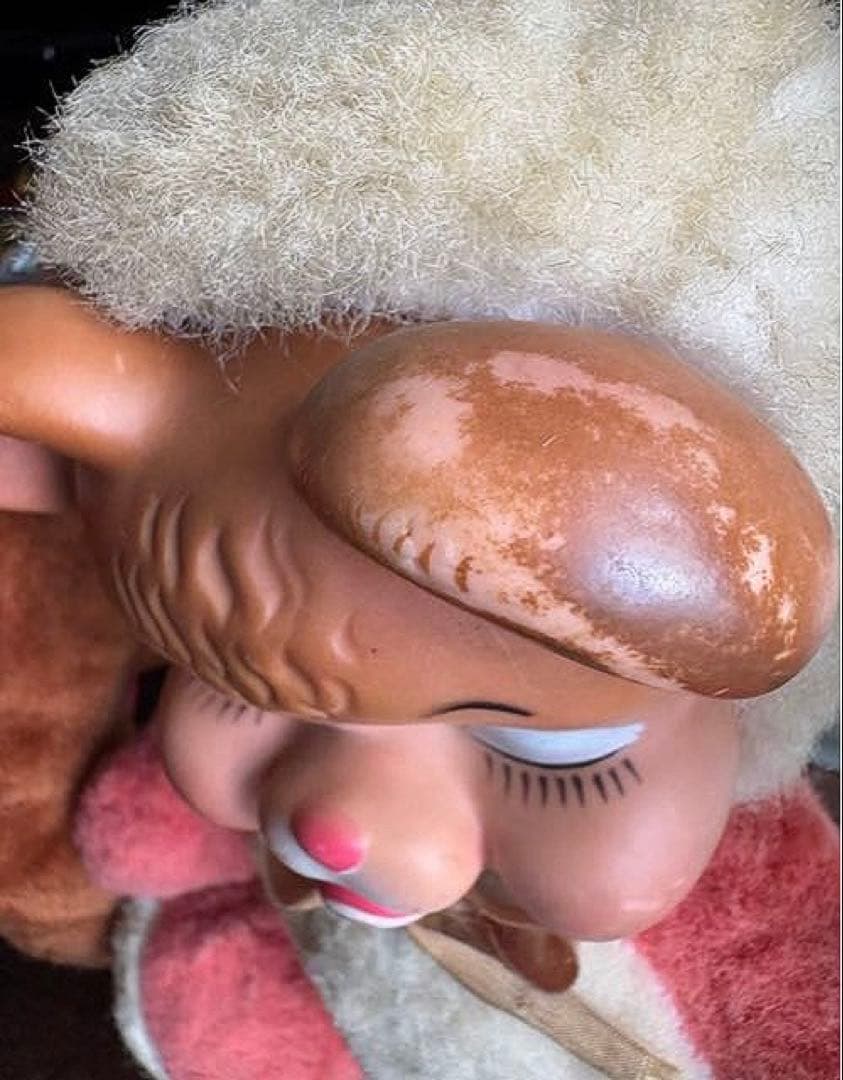 ビンテージ ラバーフェイスドール ベア 泣き顔