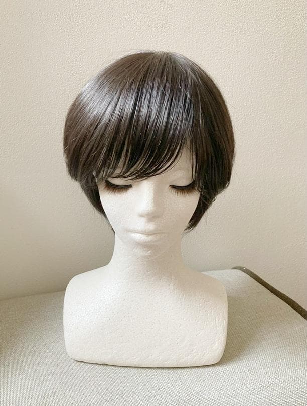 リネアストリア　人毛MIX「天使のブリティッシュショート」M　ブラック