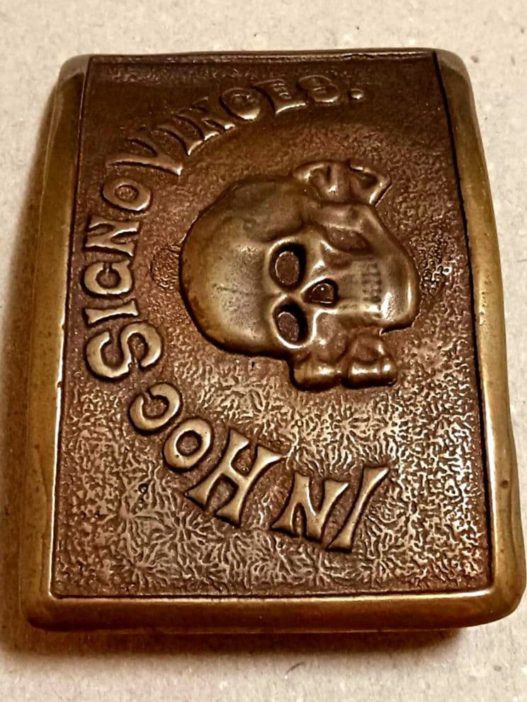 ビンテージ スカルバックル