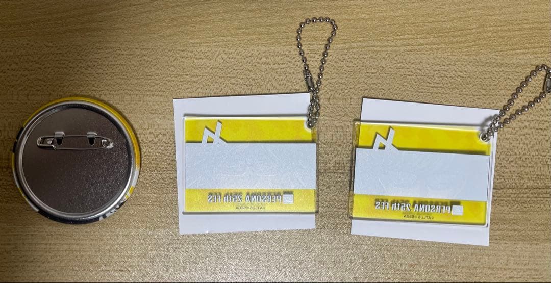 ペルソナ 25th FES トレーディングキーホルダー・缶バッジ