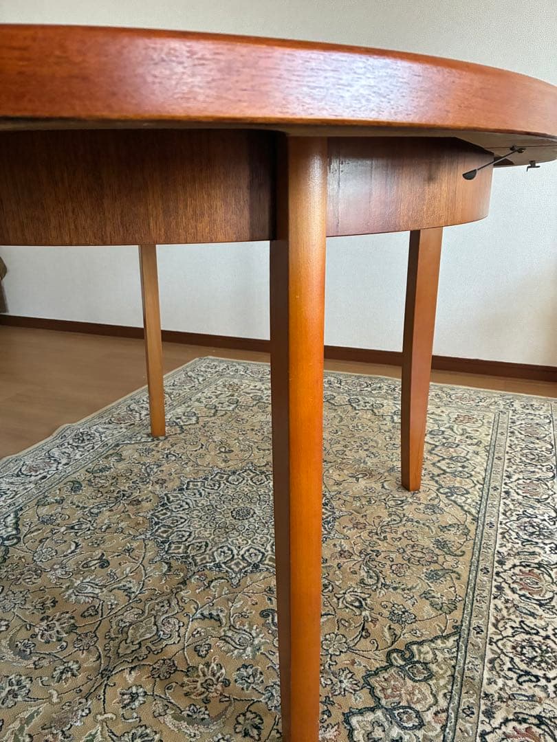 ぶん　70B 英国ヴィンテージ　エクステンションラウンドテーブル