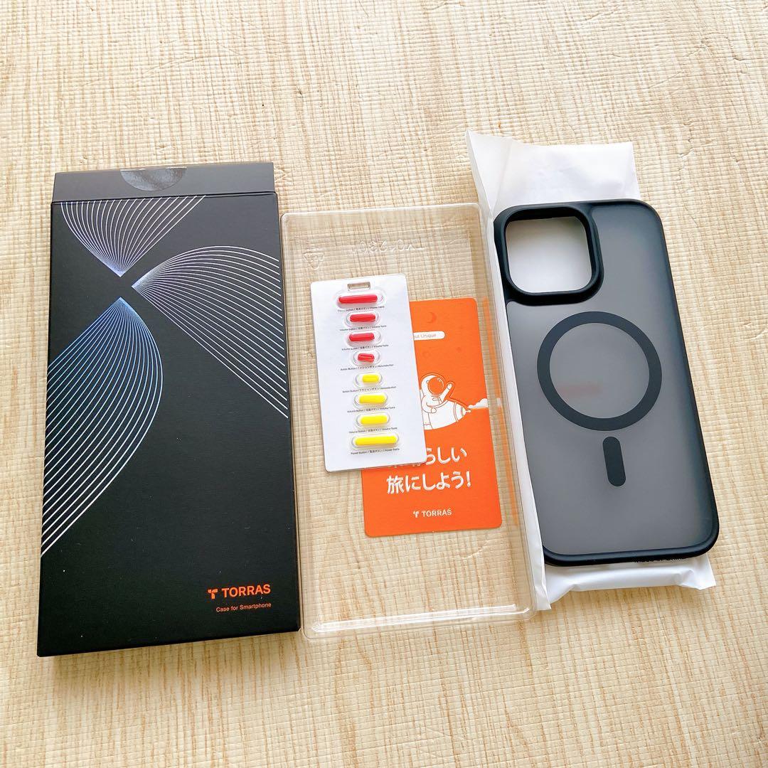 TORRAS iPhone16 ProMax ケース 半透明 マグネット マット